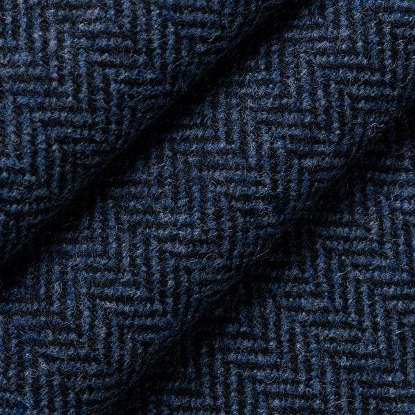 Wool Herringbone | Blue / Grey