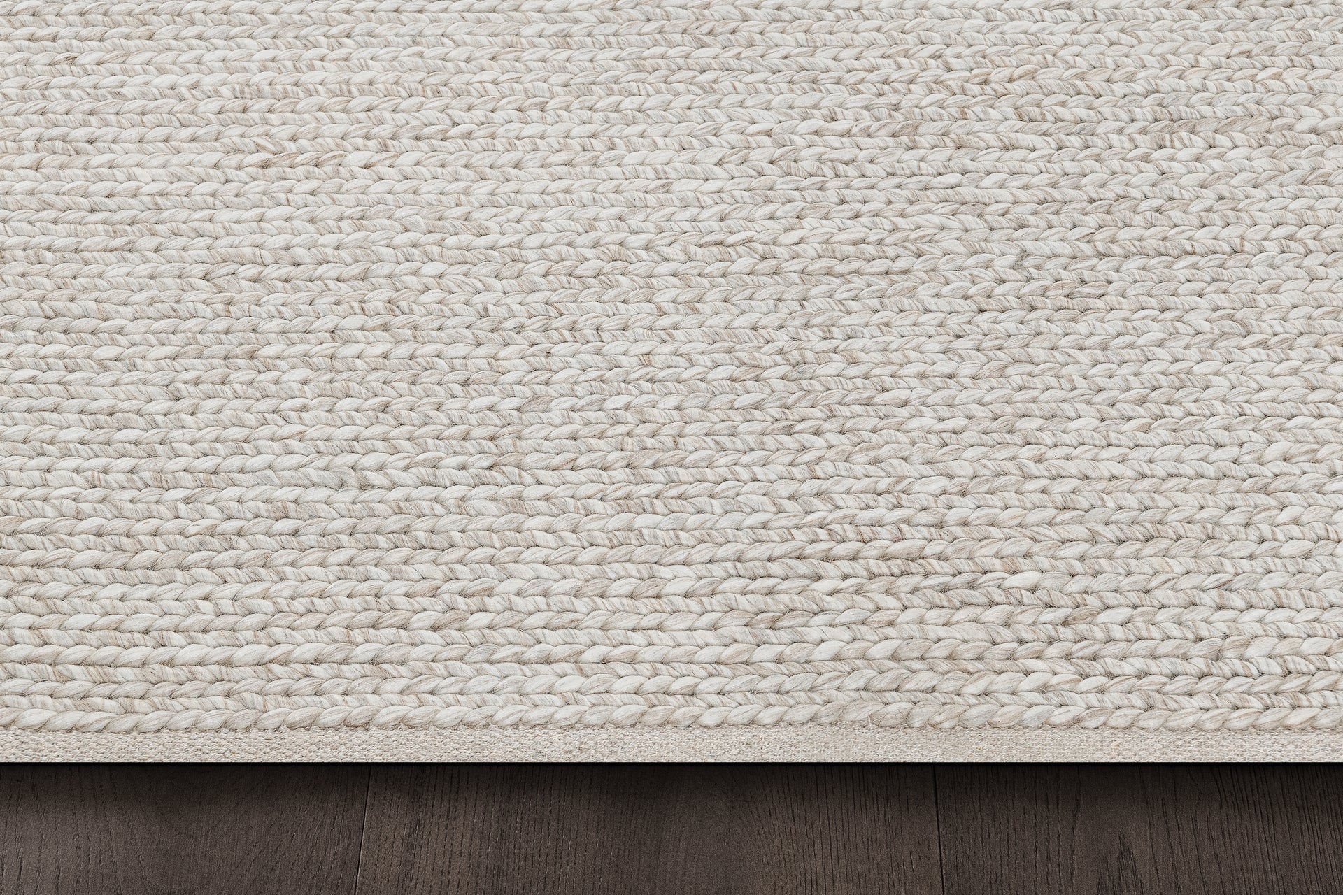Performance Braided Wool Rug – Cream