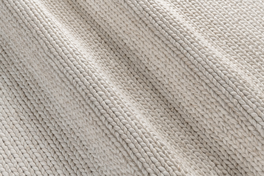 Performance Braided Wool Rug – Cream