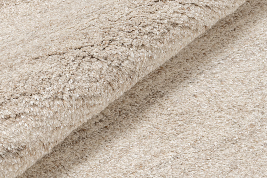 Saheel Handknotted Shag Rug – Sand