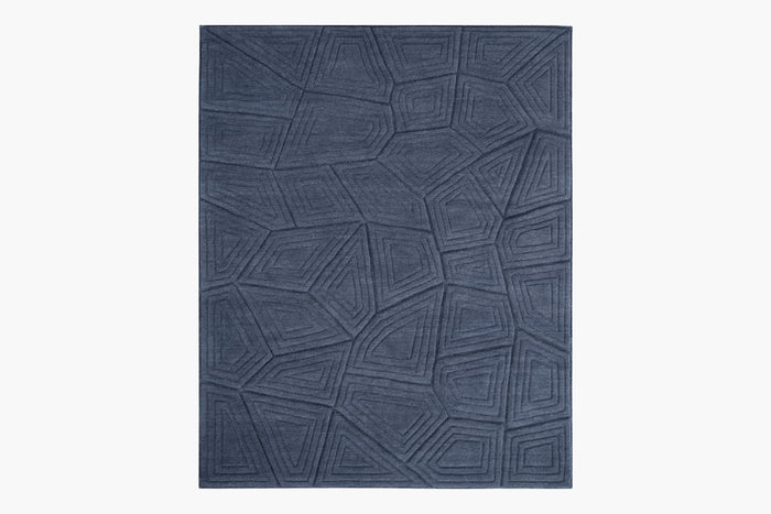 Labryrinth Rug – Navy