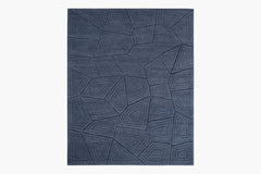 Labryrinth Rug – Navy