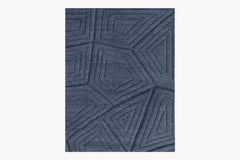 Labryrinth Rug – Navy