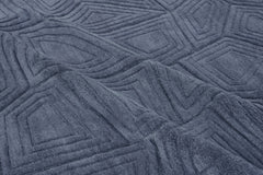 Labryrinth Rug – Navy