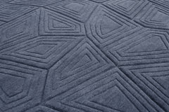 Labryrinth Rug – Navy
