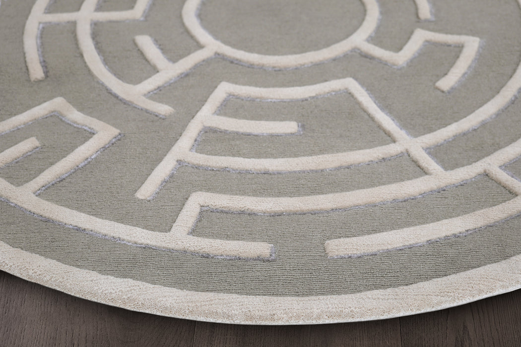 Circular Pisani Rug – Ash