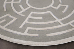 Circular Pisani Rug – Ash