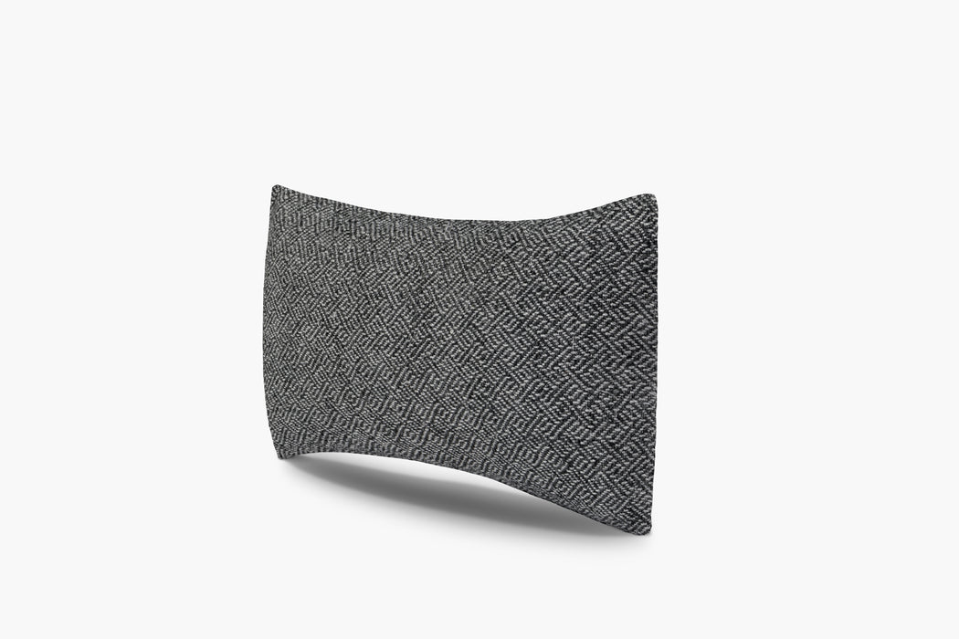 Angled Diamond Pillow Cover - Charcoal