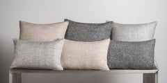 Angled Diamond Pillow Cover - Charcoal