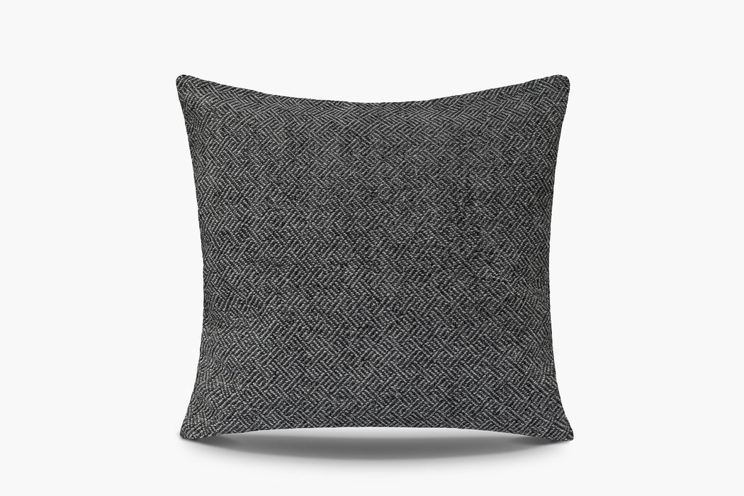 Angled Diamond Pillow Cover - Charcoal