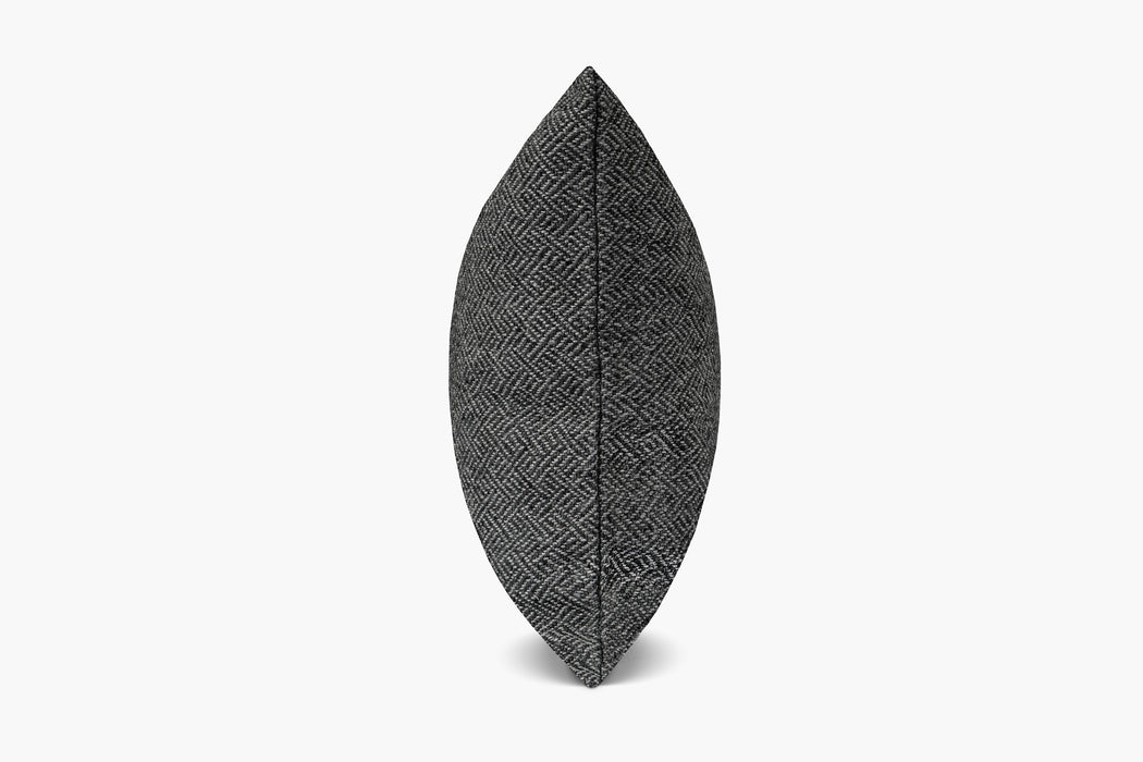 Angled Diamond Pillow Cover - Charcoal