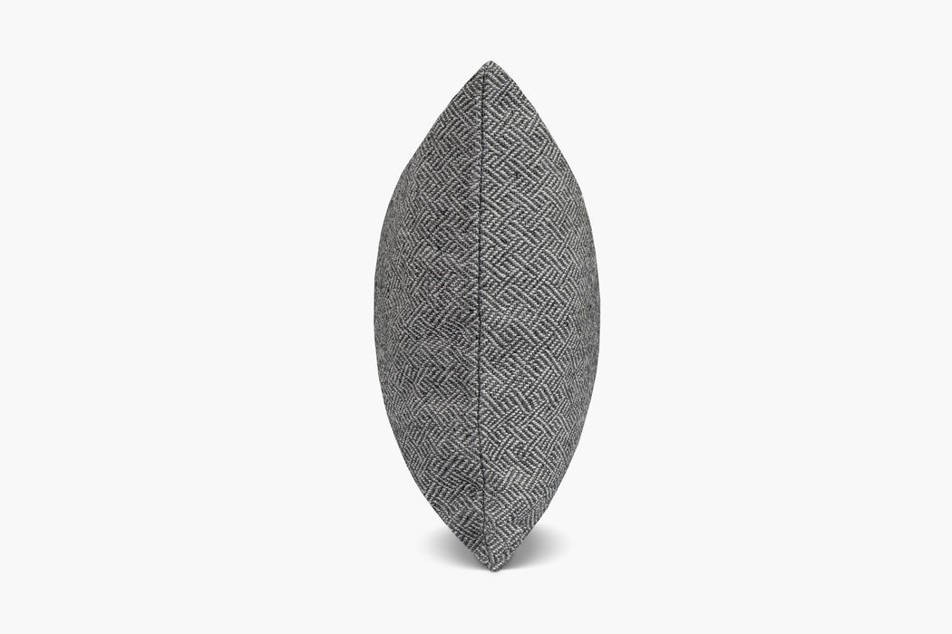 Angled Diamond Pillow Cover - Grey