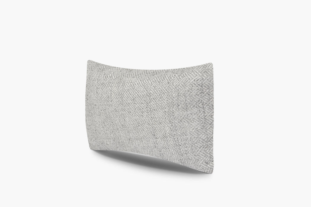 Angled Diamond Pillow Cover - Silver