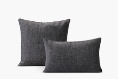 Basketweave Pillow Cover - Charcoal