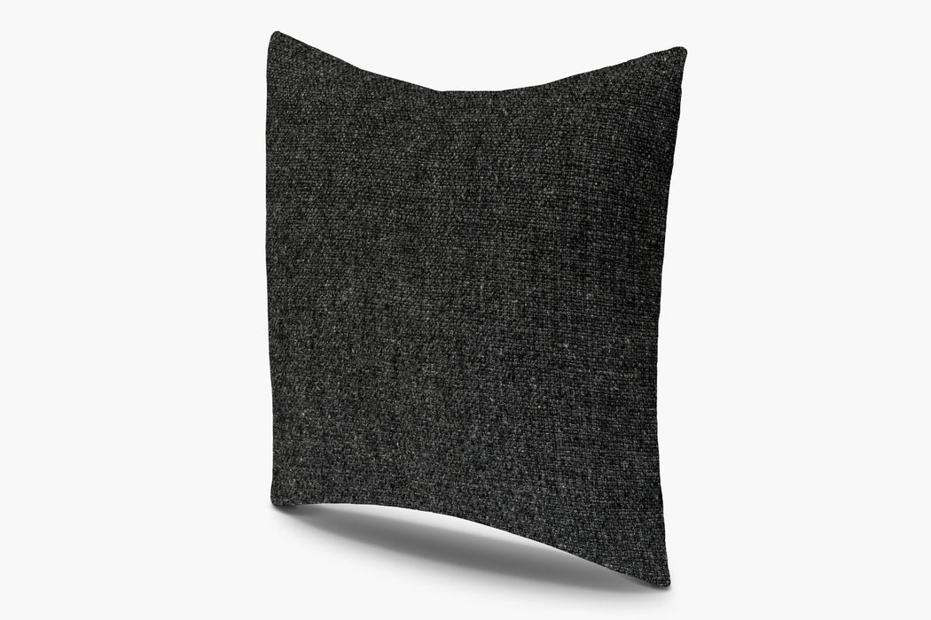 Basketweave Pillow Cover - Charcoal