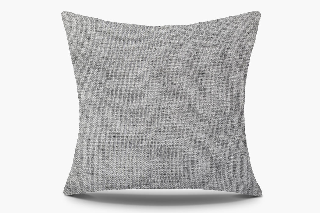 Basketweave Pillow Cover - Silver