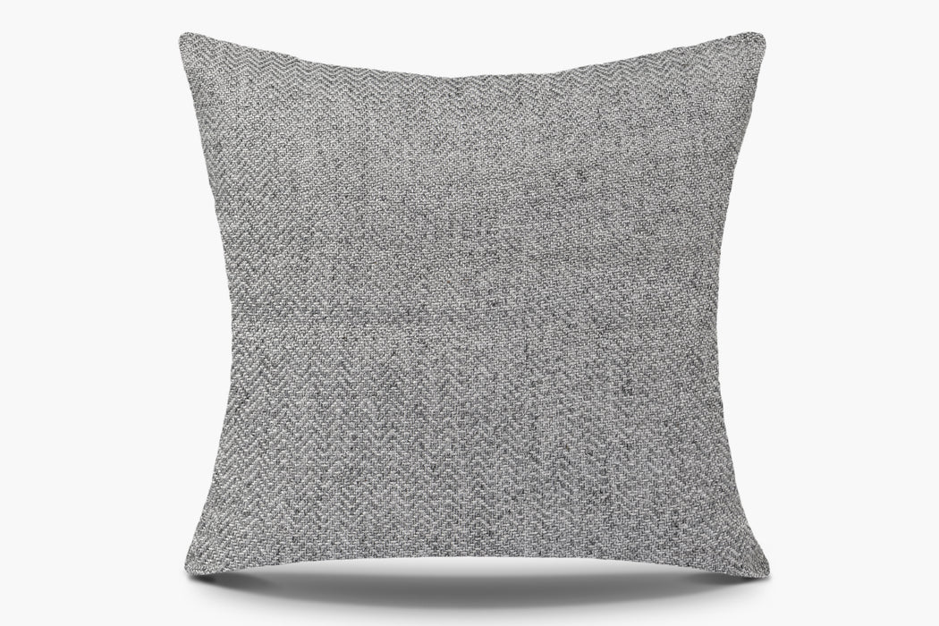 Chevron Pillow Cover - Silver