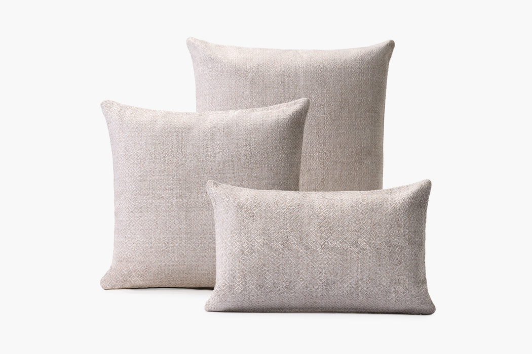 Double Diamond Pillow Cover - Ivory