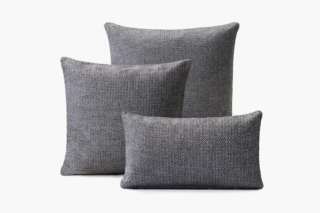 Double Diamond Pillow Cover - Silver