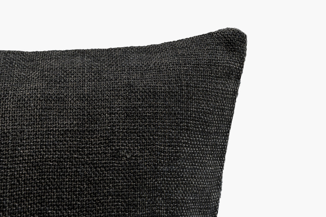 Textured Pillow Cover - Charcoal