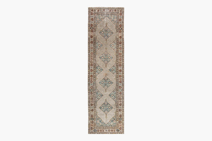 AR31150/5, MALAYIR RUG, WEST PERSIA, 3'4" X 12'5"