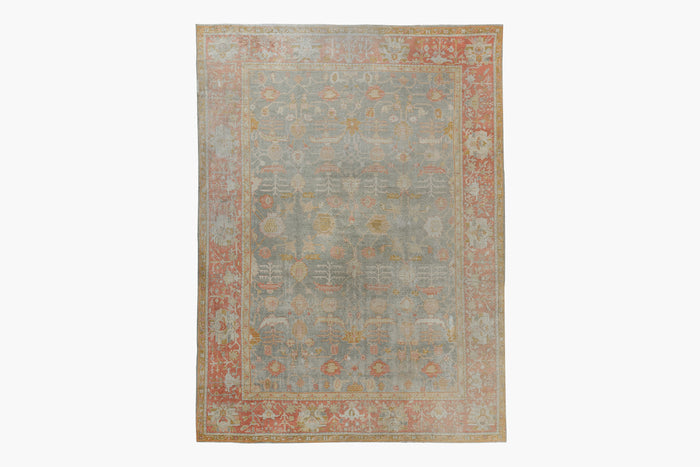 OUSHAK RUG, WEST ANATOLIA, 13'1" X 19"