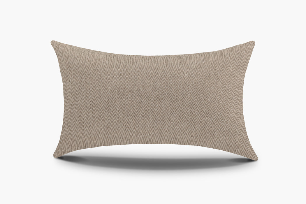 Indoor / Outdoor Herringbone Pillow Cover - Burlap