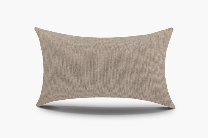 Indoor / Outdoor Herringbone Pillow Cover - Burlap