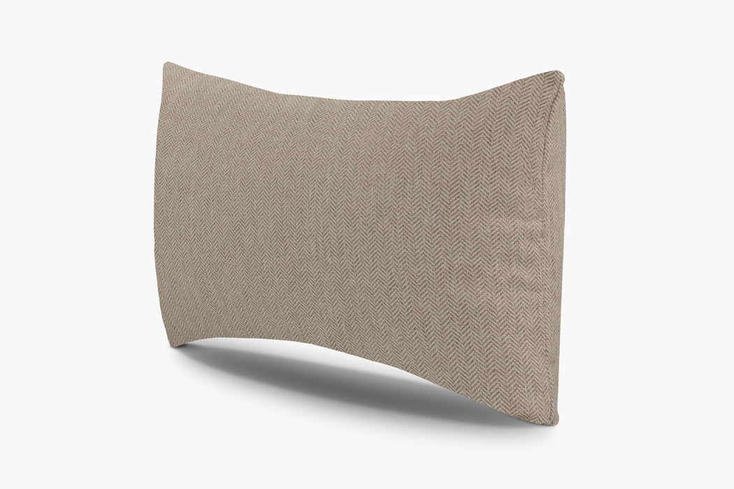 Indoor / Outdoor Herringbone Pillow Cover - Burlap