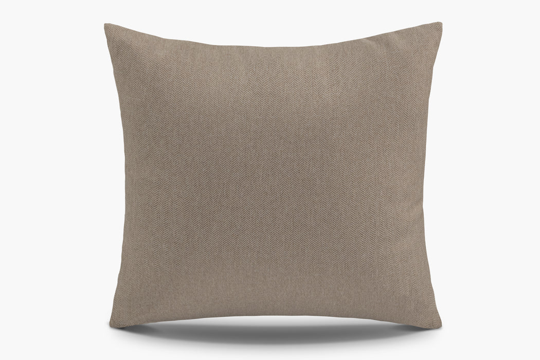 Indoor / Outdoor Herringbone Pillow Cover - Burlap