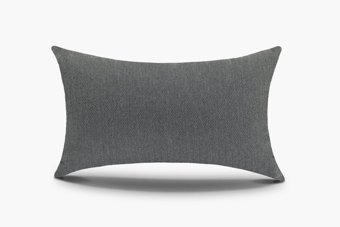 Indoor / Outdoor Herringbone Pillow Cover - Carbon