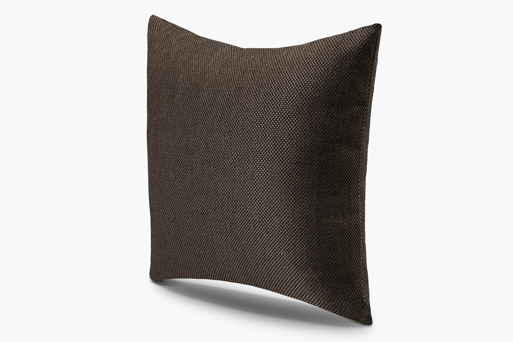 Indoor / Outdoor Basketweave Pillow Cover -  Chocolate