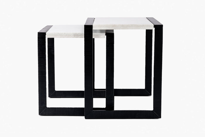 Hawthorn Black Scribed Nesting Table