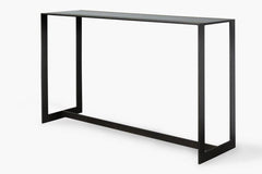 Hawthorn Black Glass Console Table