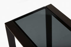 Hawthorn Black Glass Console Table