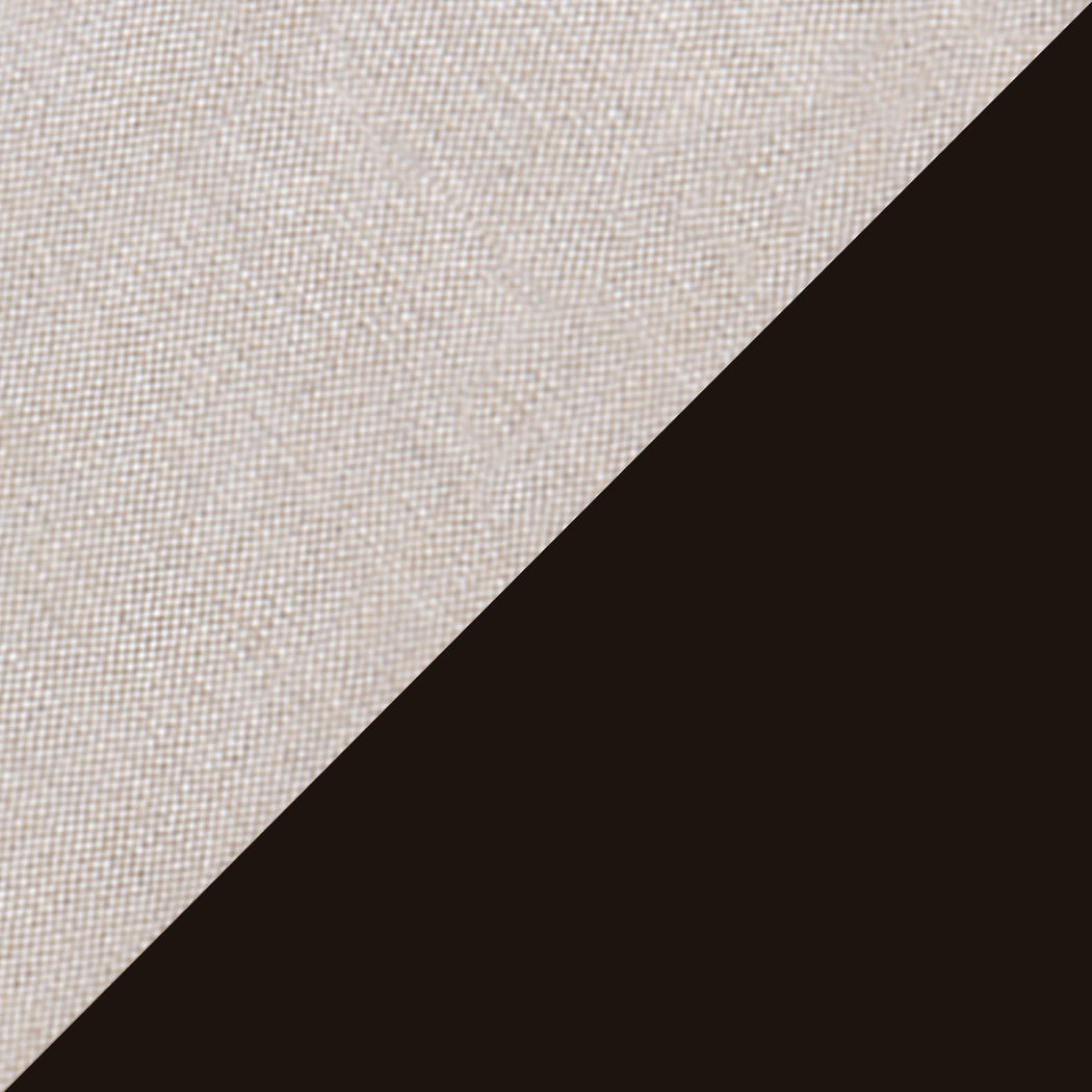 Heavy Linen Sand | Chocolate Lacquer