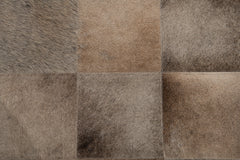 South American Cowhide Tile Rug – Charcoal