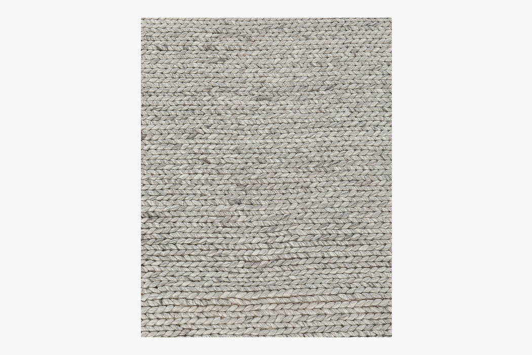 Braided Wool Rug – Fog
