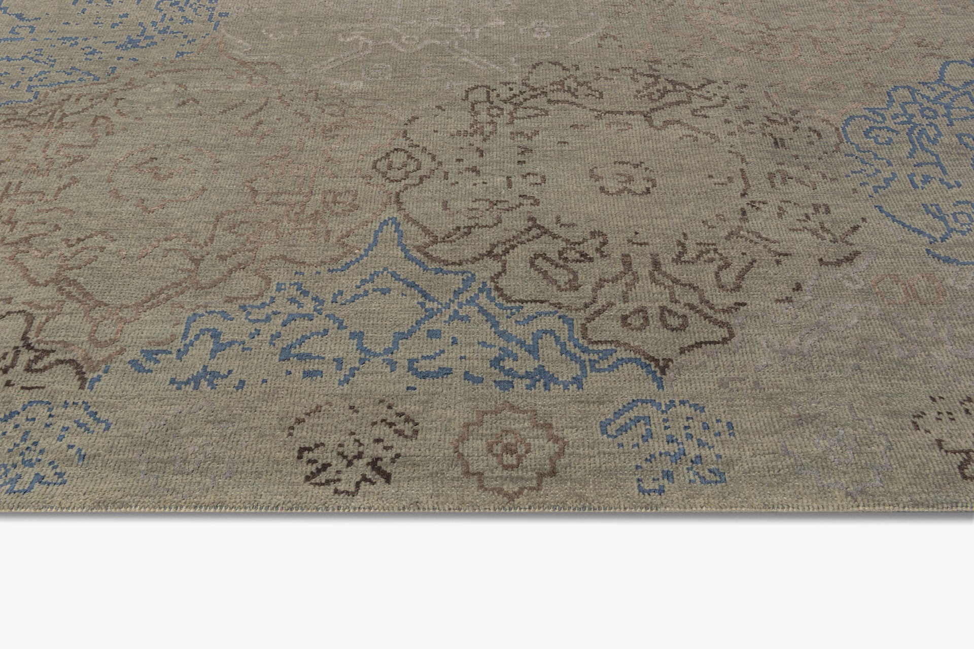 Reila Rug – Grey / Indigo