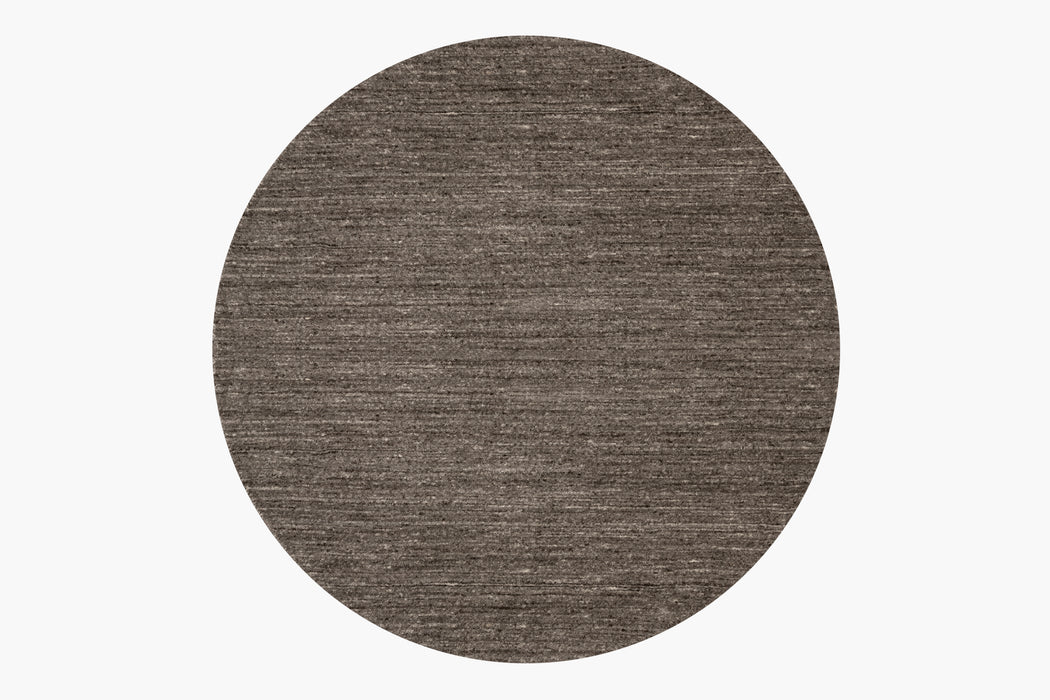 Selva Circular Rug – Charcoal