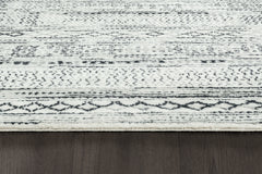 Mori Rug – Ivory / Black