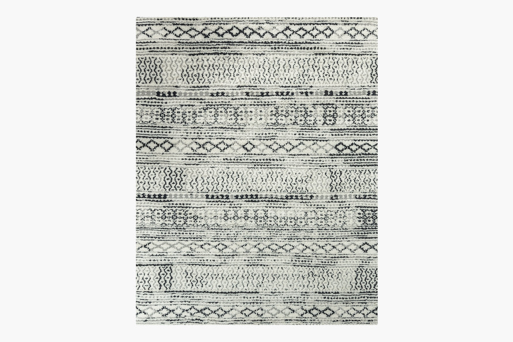 Mori Rug – Ivory / Black