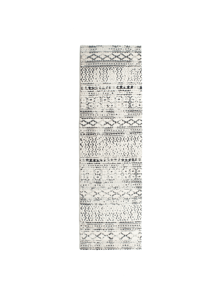 Mori Rug – Ivory / Black