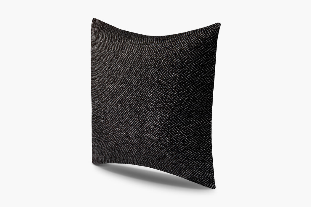 Angled Diamond Pillow Cover - Espresso