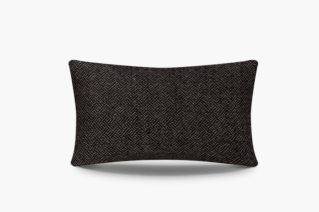 Angled Diamond Pillow Cover - Espresso