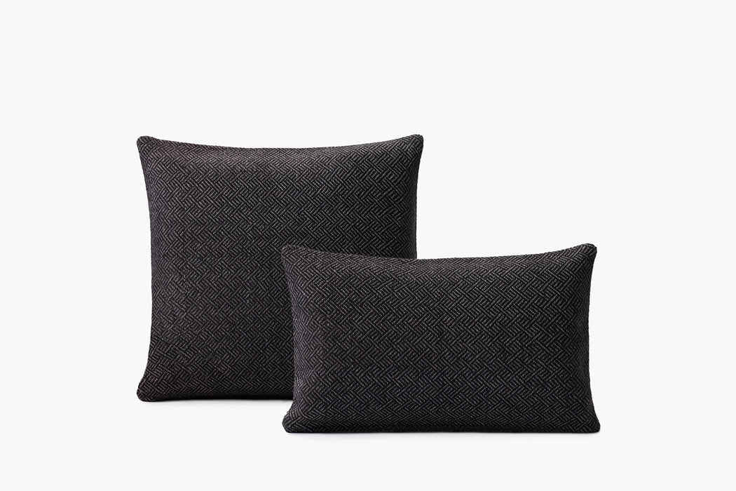 Angled Diamond Pillow Cover - Espresso