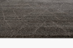 Double Diamond Moroccan Rug – Charcoal