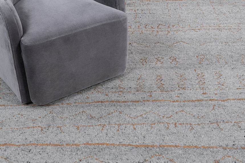 Cali Moroccan Rug – Grey / Gold