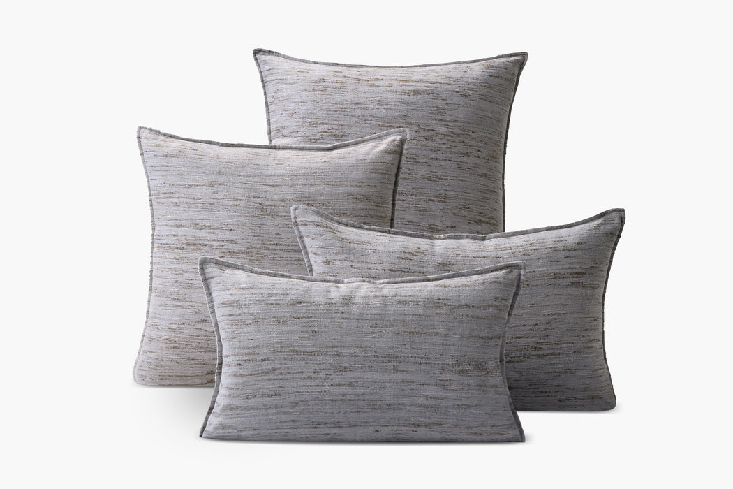 Natural Silk Pillow Cover - Grey