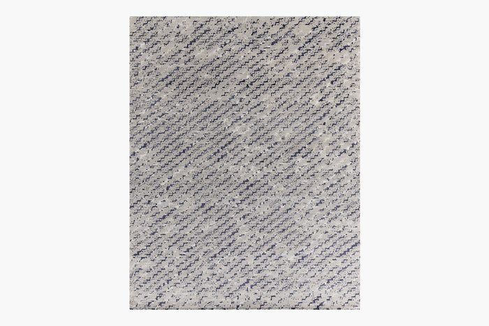 Zalah Rug – Silver / Navy